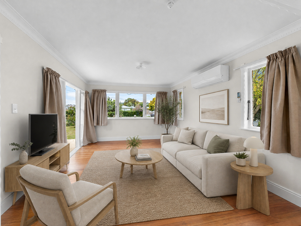 Professionally staged rental property